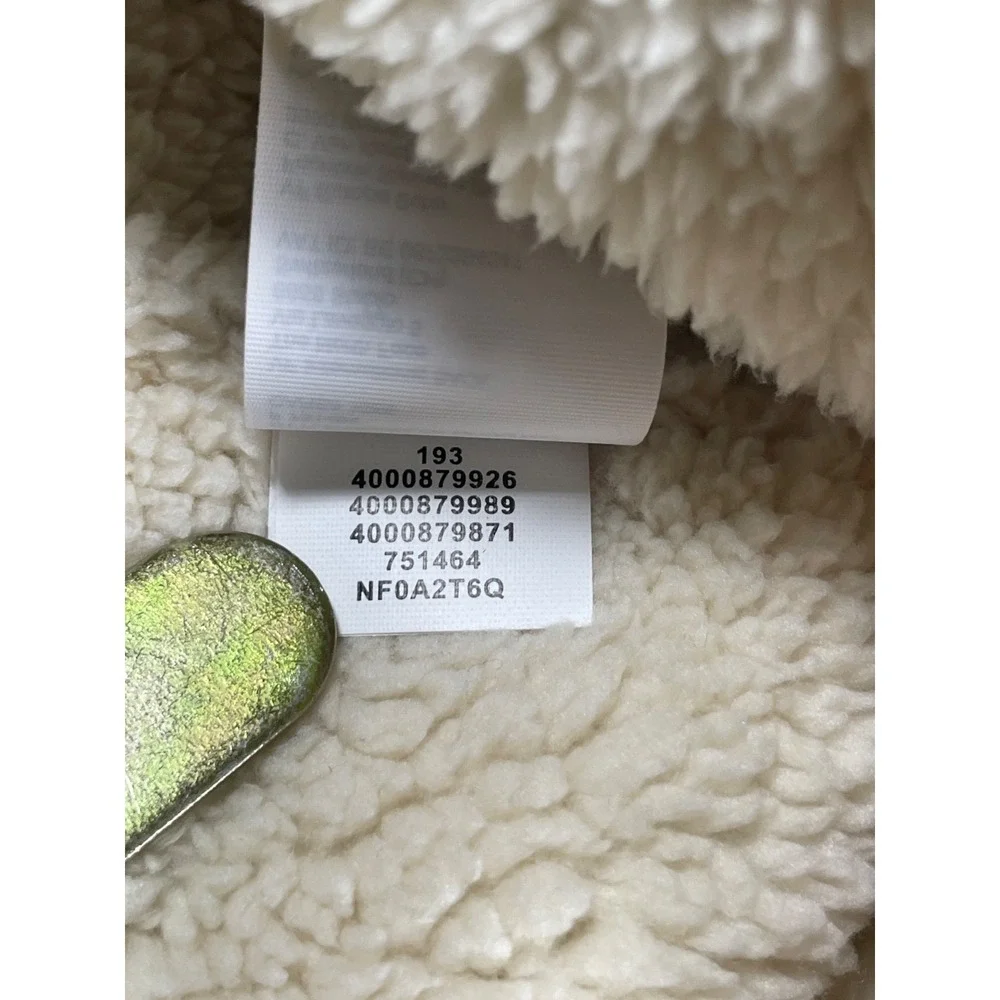 The North Face Chunky Tube Scarf Unisex One Size Ivory Snowflake Fleece Lined